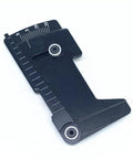 Rad Heavy Duty Metal Adjustable Camber Gauge Measuring Tool For 1/10 RC Car Setup 15 Degree Wheel Alignment Ruler, black design.