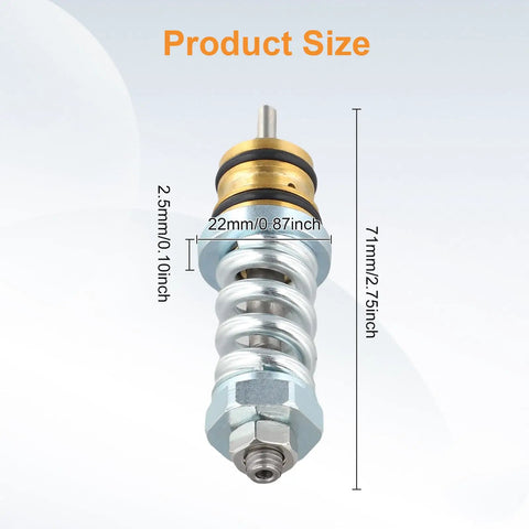 Pressure Washer Unloader Valve Assembly Replacement Kit dimensions, 22mm diameter, 71mm height