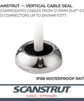 Heavy Duty Marine Cable Seal For Connectors Up To 40mm IP68 Waterproof Grommet Fits Cables 12 To 15mm Stainless Steel