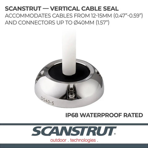 Heavy Duty Marine Cable Seal For Connectors Up To 40mm IP68 Waterproof Grommet Fits Cables 12 To 15mm Stainless Steel