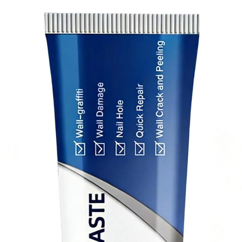 Close-up of repair paste from the All In One Drywall Patch Kit With Scraper For Cracks And Holes Quick Fix For Home Walls And Apartments