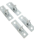 Four Pack Wall Mount Fence Gate Hinges Built Hell Sturdy For Dead Quiet Swings And Dang Easy Setup With Solid Half Inch Pins.