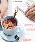 Keep Your Daily Brew On Lock With This Sleek Pink USB Coffee Mug Warmer That Slaps With Three Custom Heat Levels And A Smart Hydration Reminder For Top Shelf Home Office Vibes.