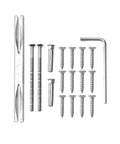 Hardware components for sliding interior door handle set for home use easy glide lever knob installation