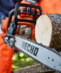 Beast 16 Inch Gas Chainsaw With 34.4cc 2 Stroke Engine Rear Handle Auto Oiler And Easy Start System cutting wood in action