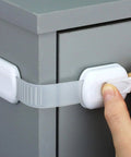 Easy Install No Drill Baby Proof Cabinet Locks Set for cabinets drawers fridge oven and more Adjustable Strap Child Safety Locks
