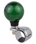 One Hand Steering Wheel Spinner Knob For Tractors Forklifts And Lawn Mowers Durable Resin And Metal Alloy Suicide Knob With Smooth Free Rotation Easy Turning Help Power Handle Steering Assist Green