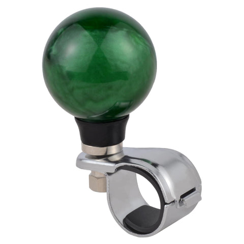 One Hand Steering Wheel Spinner Knob For Tractors Forklifts And Lawn Mowers Durable Resin And Metal Alloy Suicide Knob With Smooth Free Rotation Easy Turning Help Power Handle Steering Assist Green