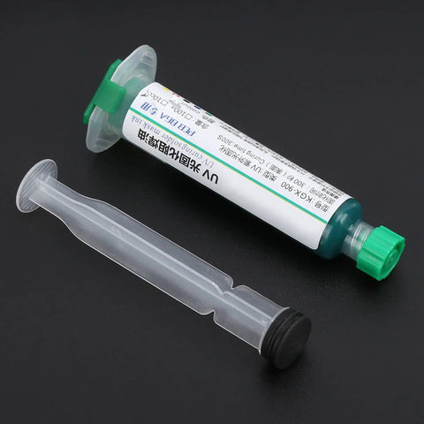 Liquid Solder Paste For Electronics, Solder Mask Ink Flux Paste With UV Light Curing For PCB Soldering And BGA Repair syringe kit