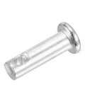 Set Of 10 Pro Grade Three Sixteenth Inch By Five Eighths Inch Single Hole Clevis Pins In Carbon Steel With Flat Heads, side view