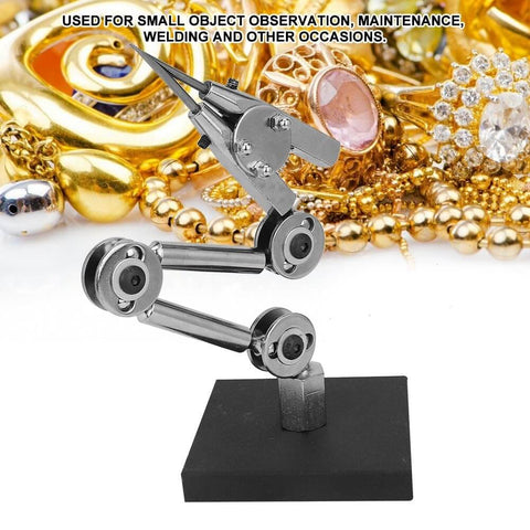 Adjustable Soldering Work Clip For Jewelry Making And Repair with sturdy steel construction on table mount