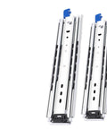 Beefy Heavy Duty Drawer Slides With Lock 58 Inch Premium Steel Construction With Smooth Silent Operation Ball Bearing Rollers For Effortless Open And Close, Rust Resistant Electroplated And Powder Coated Finish, Ideal For Heavy Load Cabinets. pair of 58 inch steel drawer slides with lock