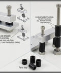 Diagram of applications for 125 Piece Black Nylon Round Spacers Set For Screws And Hardware Non Threaded M6 Standoffs with examples