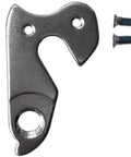 Rear Derailleur Hanger Dropout Adapter for MTB and Road Bikes Aluminum Alloy WG008-SL Silver with screws, 2.24x1.38 inches