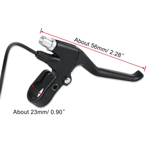 Waterproof Dual Brake Levers for Electric Bikes with Instant Power Cutoff, Compatible With BAFANG and Tongsheng Kits, side view
