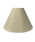 Coolie Empire Hardback Lamp Shade Beige 7x20x12 Inch Silk Type Shantung Exterior With Premium Off White Lining, front view