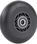 Close-up of Inline Skate Wheels 80mm 90A Outdoor Asphalt Formula Replacement Wheels with ABEC 9 Bearings for street skating.