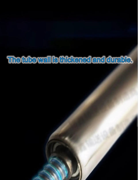 Diameter Options 1, 1.26, 1.5, 2, 2.4 Inch Light Duty Commercial Slide Roller Feed Rollers Galvanized Conveyor Roller 1 Pack Unpowered Transmission Replacement Roller For Simple Shop Conveyor Upgrades, thick tube wall close-up