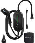 Dual Level EV Charger For Level 1 And Level 2, 120V 240V 16A Portable On The Go Charging With NEMA plugs, J1772 cable, 25ft