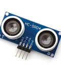 Two Pack Ultrasonic Distance Sensor Module With 3V To Five Point Five Volts Wide Voltage 2cm To 450cm Range 4 Pin Interface