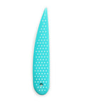 Must Have Point Turner For Sewing Projects That Shape Corners And Curves With A Blunt Tip To Avoid Pushing Through Weave And A Curved End For Creases And Seam Precision Turquoise Prym Love 60107, turquoise tool with dotted design