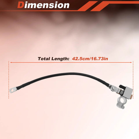 Top Tier Battery Current Sensor Assembly For Honda Odyssey And Acura TL TLX MDX Dead Nuts Solid Ground Wire Terminal Connector 16.73in length