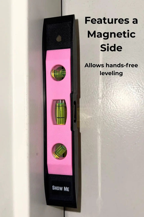9 Inch Magnetic Torpedo Level In High Visibility Pink With Triple Bubble Tubes For Fast Horizontal Vertical And Forty Five Angle Checks Beast Mode Jobsite Gear For Handymen Who Want Laser Straight Results No Fuss Today