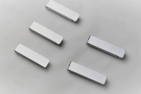 Heavy Duty Stainless Steel RV Baggage Door Latch 5 Pack for Campers, Trailers, and Motorhomes arranged flat on a surface