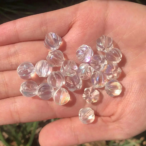 Straight Up Killer Handmade Lampwork Crystal Flower Spacer Beads Flat Round Loose For DIY Jewelry Making Supplies That Absolutely Kill It On Any Bracelet