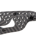 Close-up of 3mm carbon fiber rails of Beefed Up Carbon Fiber Chassis Kit For Rock Crawling Rigs With High Clearance And 3Mm Laser Cut Build