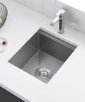 13x15 Inch Stainless Steel Bar Sink Undermount For RVs And Kitchen, Workstation Wet Bar Prep Sink With Cutting Board, Ledge Design