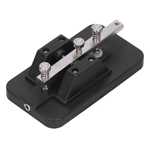 Portable Morse Code Key And CW Practice Tool Telegraph Tapper With Buzzer For Beginners Manual Morse Trainer Premium ABS And Iron