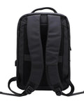 Back view of Ultra Compact Satellite Travel Backpack With USB Charging Port, featuring padded straps and water resistant material.