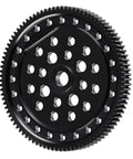 Steel Main Gear 48P Spur Gear 87T 93T For ECX 1/10 2WD RC Cars Ruckus Axe Brutus Circuit AMP MT DB Crush K N Torment Horizon Upgrade Kit, black steel gear with multiple holes