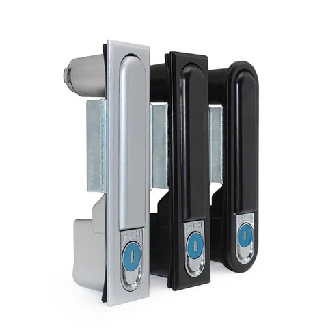 Silver and black Electric Cabinet Lock For Electrical Panels And Toolbox Cabinets Heavy Duty Security Door Lock 1Pcs Ms818