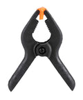 3 Inch Plastic Spring Clamps With Killer Anti Slip Grip Heavy Duty Woodworking And Backdrop Clips Hella Handy For Crafts Home Diy Total Flexible Tool Built Tough For Quick Projects black clamp with orange tip and ridged grips