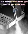 Steam pipe on Professional Espresso Machine With Fully Automatic Brew System And Milk Frother, Stainless Steel Commercial Coffee Maker For Office, Hotel, Dorm Hospitality, Barista-Grade Brew.