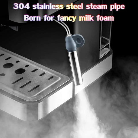 Steam pipe on Professional Espresso Machine With Fully Automatic Brew System And Milk Frother, Stainless Steel Commercial Coffee Maker For Office, Hotel, Dorm Hospitality, Barista-Grade Brew.