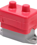 Tough As Nails Two Pack Of 40 Amp Auto Reset Circuit Breakers For 12V To 48V DC Systems featuring red housing and stacked studs.