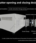Benchtop Reflow Oven With 1500W Infrared Heater, smoke evacuation system