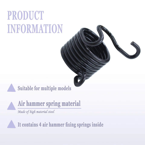 M696 Replacement Air Hammer Spring Quick Spring Retainer For Pneumatic Hammer M550DB And M668 Models Set Of 4, close-up view