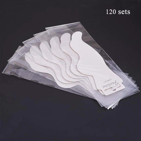 Anklet Display Card Kit With 120 White Blank Jewelry Cards And 120 Clear Self Sealing OPP Bags for home store display