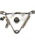 Premium Timing Chain Kit With Water Pump For 4.0L Nissan Frontier Xterra Pathfinder And Suzuki Equator Models 2005-2010 Durable Setup To Save Cash On Repairs, metal chain kit with guides and water pump on white background