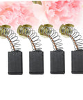 4Pcs Carbon Motor Brushes for Power Tools, Replacement Electric Hammer Drill Brushes with integrated leads and springs