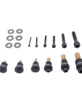 Rivet Nut Tool Kit With M3 To M10 Nutserts And Anti Loss Adapters for Industrial Automotive and Heavy Duty Fastening displayed flat