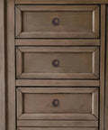Oil Rubbed Bronze Cabinet Knobs With Backplates, 2.5 Inch, 2 Pack, Vintage Style Drawer Knobs For Cabinets on dresser