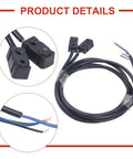 Slick Infrared Break Beam Sensor Module 3mm Split Emitter Receiver With Black Housing and Wires