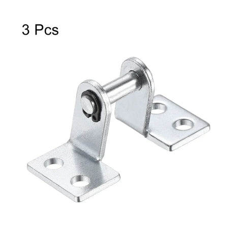 Heavy Duty Air Cylinder Rod Clevis Three Pack Mounting Bracket With Rear Pivot For Pneumatic Systems Silver 5mm Hole 52x24mm Size