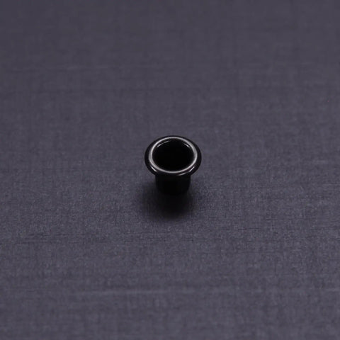 Black thermoplastic grommet for use with 12x12 Black Thermoplastic Composite Sheet With 12 Layers,.060 Inch Thick, Impact Resistant For Holster Making, DIY Gear, And Hobby Projects, Easy To Cut, Bond, And Build, Made In USA