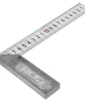 90 Degree L Square Stainless Steel Carpenter Ruler Portable Measuring Tool for Machinists and Model Makers, angled view